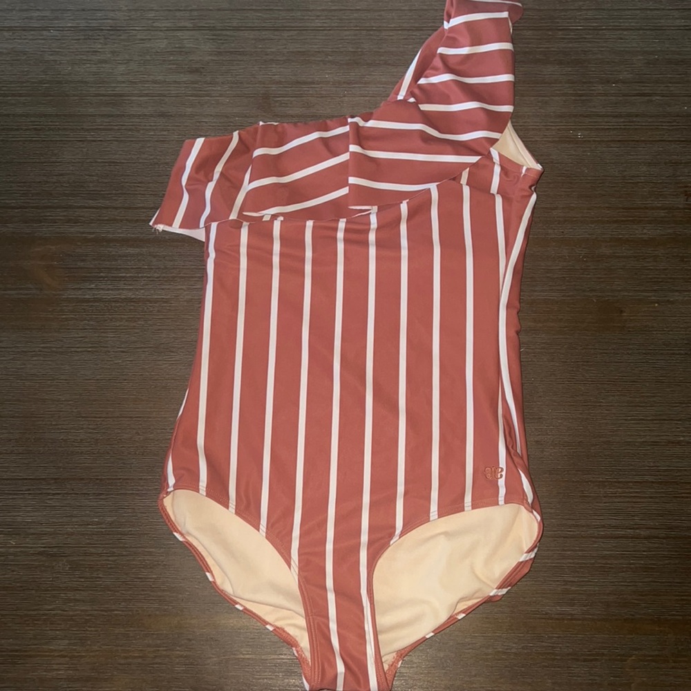 Albion Ruffle Shoulder One Piece